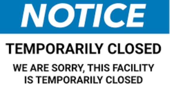 temporary closure